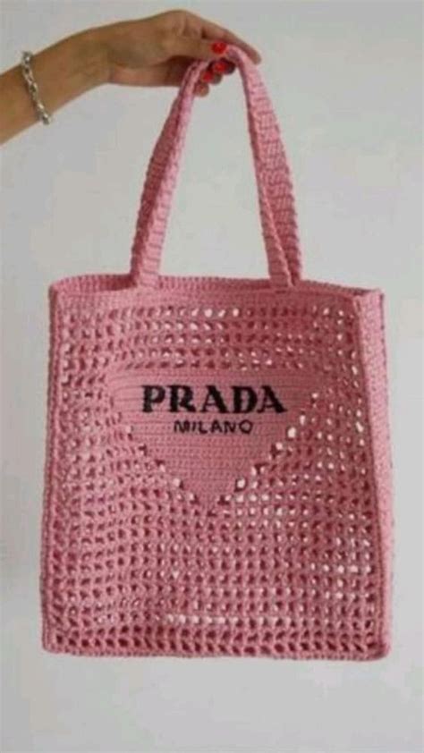 bolsos prada crochet|Unraveling Prada: Crochet Bag Pattern For Summer.